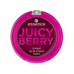 Essence Juicy Berry Tinted Lip & Cheek Balm 2-In-1 Violet, 3 g