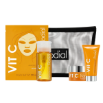 Little Luxuries Kit Set Rodial: Vit C Brightening Cleansing Gel For Face, 20 ml + Vit C Brightening Souffle For Face, 15 ml + Vit C Brightening Tonic Mist, 100 ml + Vit C Energising Sheet Mask For Face, 20 g