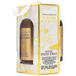 The Indulgent Bathing Co. Golden Boudoir Set kehahoolduskomplekt (du&scaron;igeel, 60 ml + vannivaht, 60 ml + kehakreem, 60 ml)