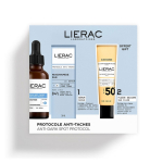 Set Lierac: Protocole Anti-Dark Spots Serum For Face, 30 ml + Sunissime The Sun Velvety Fluid For Face SPF50+, 25 ml