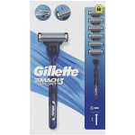 Gillette Mach3 Sport habemenuga + varupead. Habemenuga ja vahetuspead, 6 tk.