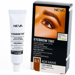 Neva Eyebrow Tint Permanent Hair Dye Light Brown, 30 ml
