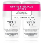 Vichy 48H Deodorant Anti-Transpirant Sensitive Roll-on kuulantiperspirant tundlikule nahale, 2 x 50 ml