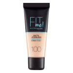 Maybelline Fit Me Matte + Poreless Liquid Foundation 100 Warm Ivory, 30 ml