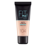 Maybelline Fit Me Matte + Poreless Liquid Foundation 104 Soft Ivory, 30 ml