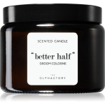 The Olphactory Better Half Groom Cologne Basil Scented Candle, 360 g