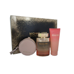 Set Michael Kors: Wonderlust Eau De Parfum For Women, 100 ml + Wonderlust Moisturizing Body Lotion, 100 ml + Wonderlust GWP Textile Pouch Pink