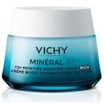 Vichy Mineral 89 Rich Cream niisutav kreem kuivale ja tundlikule n&auml;onahale, 50 ml