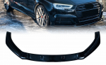 Audi A3 8V Esistange lip spoiler ABT stiil must l&auml;ikiv