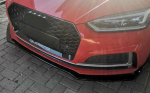 Audi A5 F5 Facelift Esistange lip spoiler must l&auml;ikiv