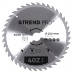 Saeketas Strend Pro TCT 250/40Tx30mm puidule