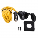 Sigaretis&uuml;&uuml;taja pesa s&uuml;vistatav pikendus 3,6m+ USB pesa