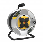 Kaablitrummel Technik Industrial 4 pesaga, 50m, 1,5mm&sup2; H07RN-F (IP44), 16A, teraskorpus