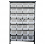 Stend HL3205, 28 suure varuosakastiga, 94x30x150 cm