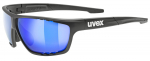 Prillid Uvex sportstyle 706 black matt / mirror blue