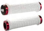 K&auml;epidemed ODI Troy Lee Designs Signature MTB Lock-On White w/ Red Clamps