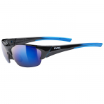 Prillid Uvex blaze III black blue / mirror blue