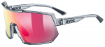 Prillid Uvex sportstyle 235 smoke transparent / mirror red