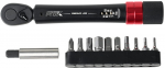 Tool set ProX Premium Line with dynamometer 2-14Nm 12-parts black