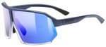 Prillid Uvex sportstyle 237 metallic blue-clear / mirror purple