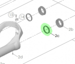 &Otilde;litihend SR Suntour 34mm (FAA423-10)