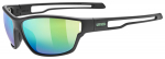 Prillid Uvex sportstyle 806 black matt / mirror green