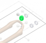 Plastikust juhtpuksi vahepuks SR Suntour for 32mm hybrid bushings (SF17-SF21 XCM32, NVX32, NX1-32, SF23 X1-Air)