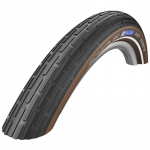 V&auml;liskumm 28" Schwalbe Fat Frank HS 375, Active Wired 50-622 Black/Coffee-Reflax