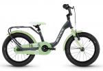 Jalgratas S'COOL niXe 16" 1-speed coaster-brake Aluminium dark grey-pastel green