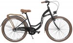 Jalgratas AZIMUT Vintage 26" 3-speed 2025 black-cream matt