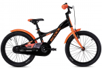 Jalgratas S'COOL XXlite 18" 1-speed coaster-brake Aluminium black-orange