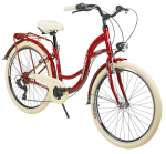 Jalgratas AZIMUT Vintage TX-7 26" 2024 burgund-cream shiny