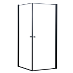 Lykke du&scaron;inurk Premium 90x90x195cm, must raam