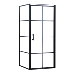 Lykke Du&scaron;inurk Deluxe 80x80x195cm, must ristk&uuml;likukujuline raamistik