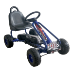React Pedaalidega Kart Rally Blue
