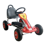 React Pedaalidega Kart Formula Red