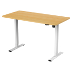 Lykke Reguleeritav laud M100, valge/tamm, 140 x 70 cm