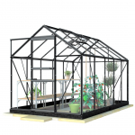 Lykke kasvuhoone PC 6,2m2, must