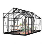 Lykke kasvuhoone Hybrid 11,3m2, must