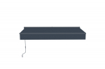 Lykke poolkassett-markiis 2,95x2,5 m motoriseeritud, tumehall