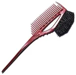 Y.S.Park Flexible Comb With Hairbrush, Red