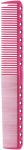 Y.S. Park YS-336P Comb With Fine And Coarse Teeth, Pink