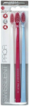 Swissdent Gentle White, Pink, Blue Toothbrush Set