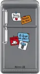 Derriere la porte Boite &agrave; Bazar Frigo Gris