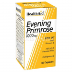 HealthAid Evening Primrose Oil 1000 mg with Vitamin E &ndash; Vegan Capsules N60