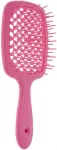 Janeke Regular Hairbrush With Soft Bristles, Fluorescent Pink