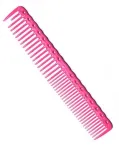 Y.S. Park Long and round tooth comb, pink YS-338