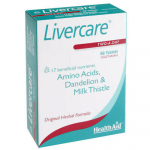 HealthAid Livercare Two-A-Day Amino Acids Artichoke Dandelion & Milk Thistle 60tab
