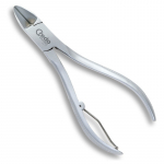 Credo Nail Tweezers Med, Chrome, Matte, 12 Cm