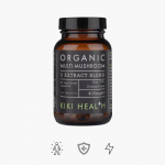 KIKI Health Organic Multi-Mushroom - 8 funktsionaalse seene ekstrakti kompleks energia ja immuunsuse jaoks , 60 taimetoidulist kapslit